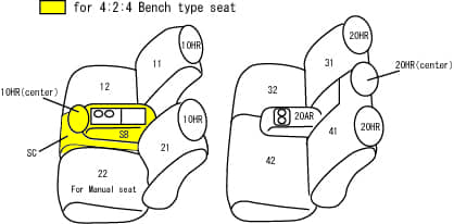 FRONT/REAR SEAT COVERS 14-21 TUNDRA CREW MAX