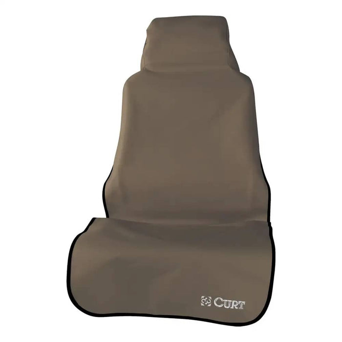 SEAT DEFENDER 58" X 23" REMOVABLE WATERPROOF BROWN BUCKET SEAT COVER