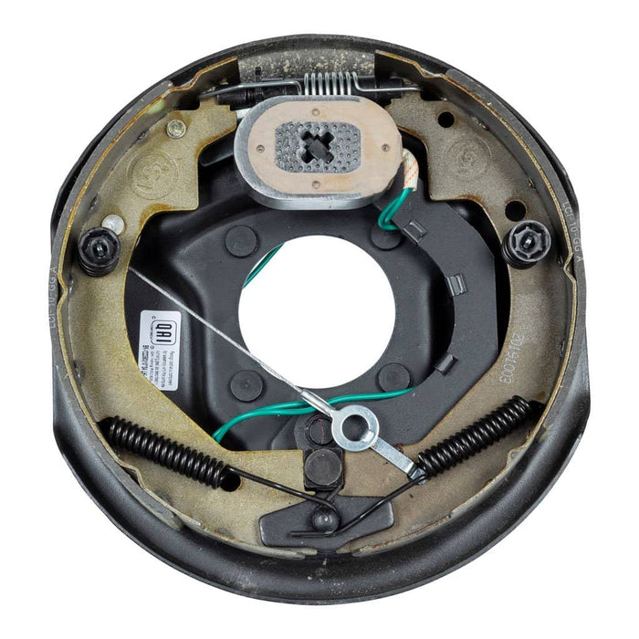 FORWARD SELF-ADJUSTING BRAKE ASSEMBLY - 10" X 2.25", 4-BOLT, 3,500-LB. LEFT SIDE (RETAIL BOX)