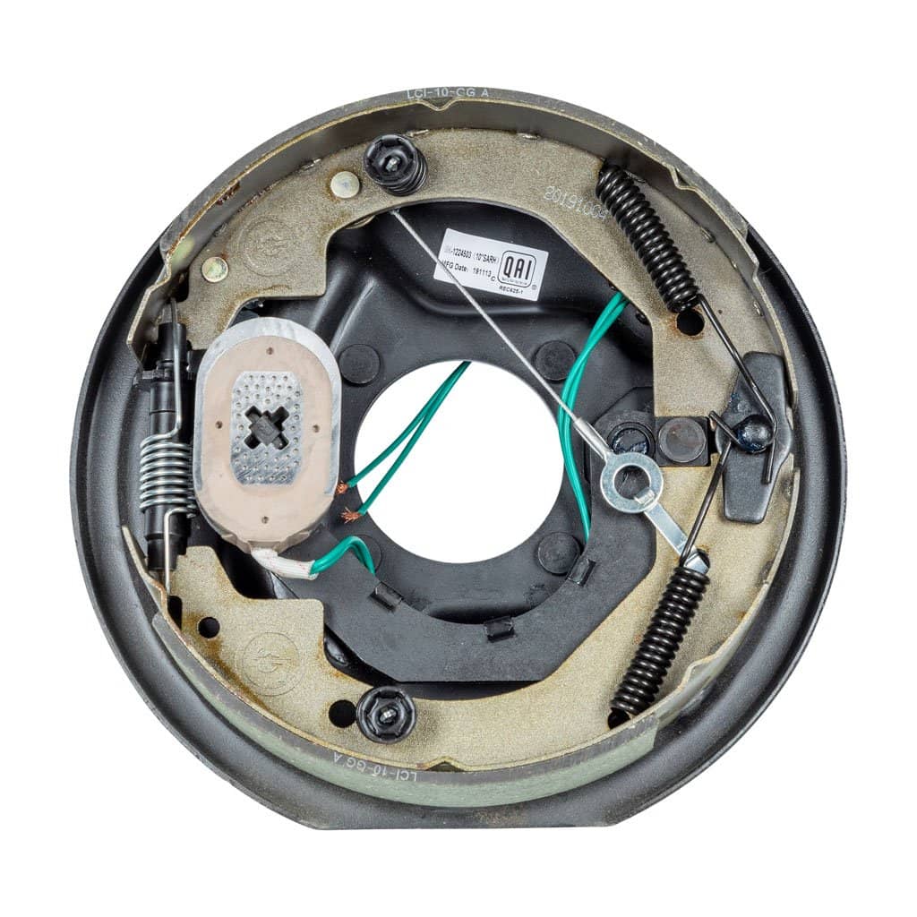 FORWARD SELF-ADJUSTING BRAKE ASSEMBLY - 10" X 2.25", 4-BOLT, 3,500-LB. RIGHT SIDE (RETAIL BOX)
