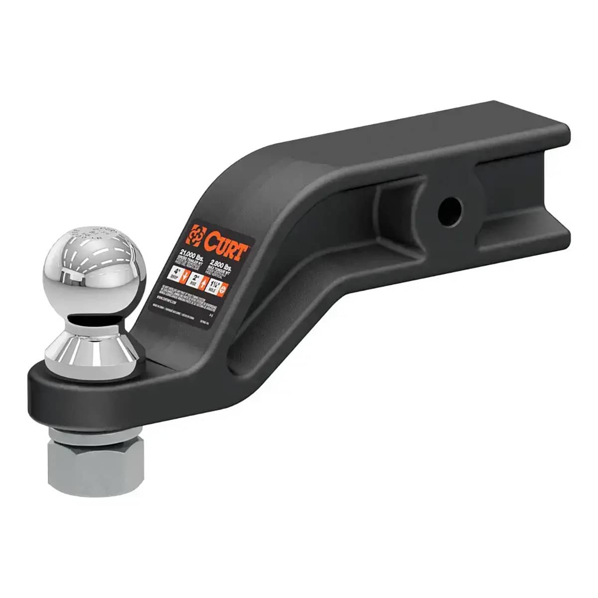 LOADED FORGED BALL MOUNT WITH 2-5/16" BALL (3" SHANK 20,000 LBS. 4" DROP)