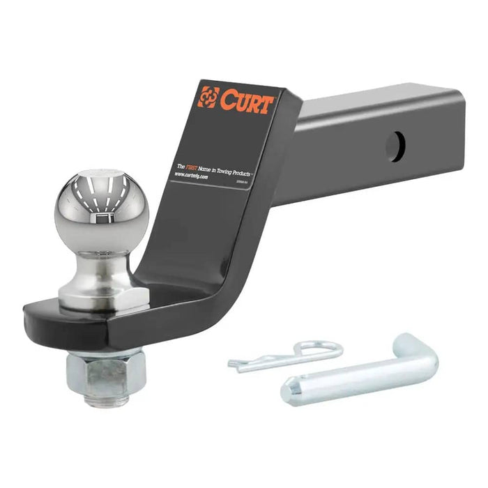 LOADED BALL MOUNT WITH 2" BALL (2" SHANK, 7,500 LBS., 4" DROP)