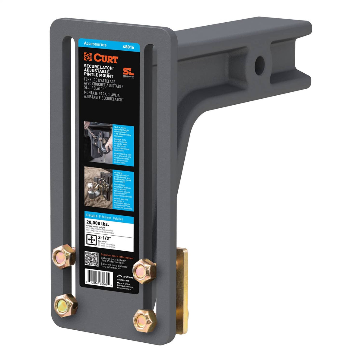 ADJUSTABLE PINTLE MOUNT
