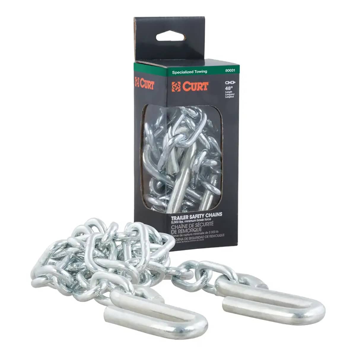 48" SAFETY CHAIN WITH 2 S-HOOKS