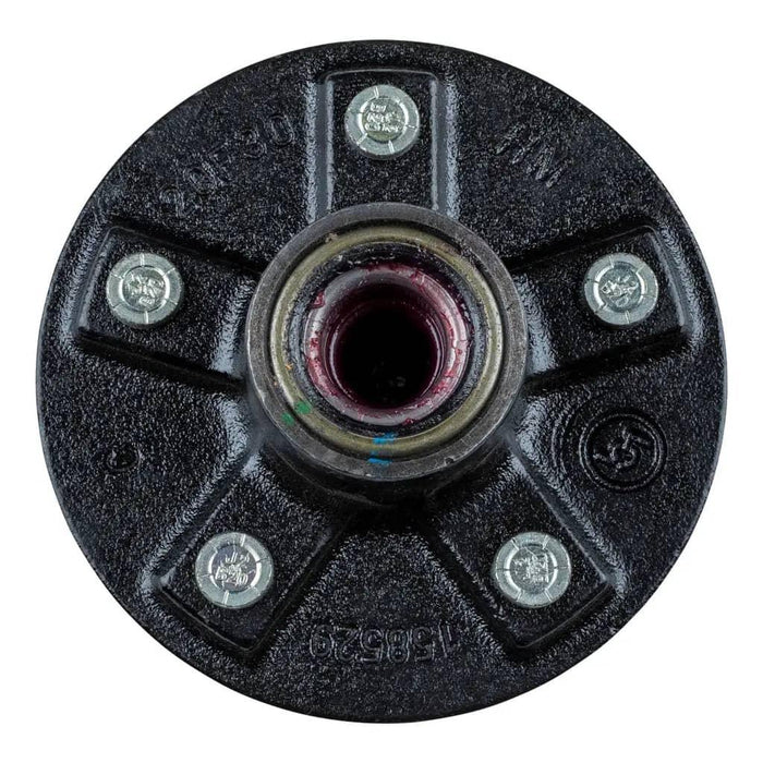 IDLER HUB ASSEMBLY FOR 2,200-LB. AXLE - 4 ON 4"; 1/2" (FULLY ASSEMBLED)