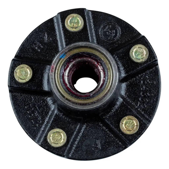 IDLER HUB ASSEMBLY FOR 2,200-LB. AXLE - 5 ON 4.5"; 5.5" HUB FLANGE (FULLY ASSEMBLED)