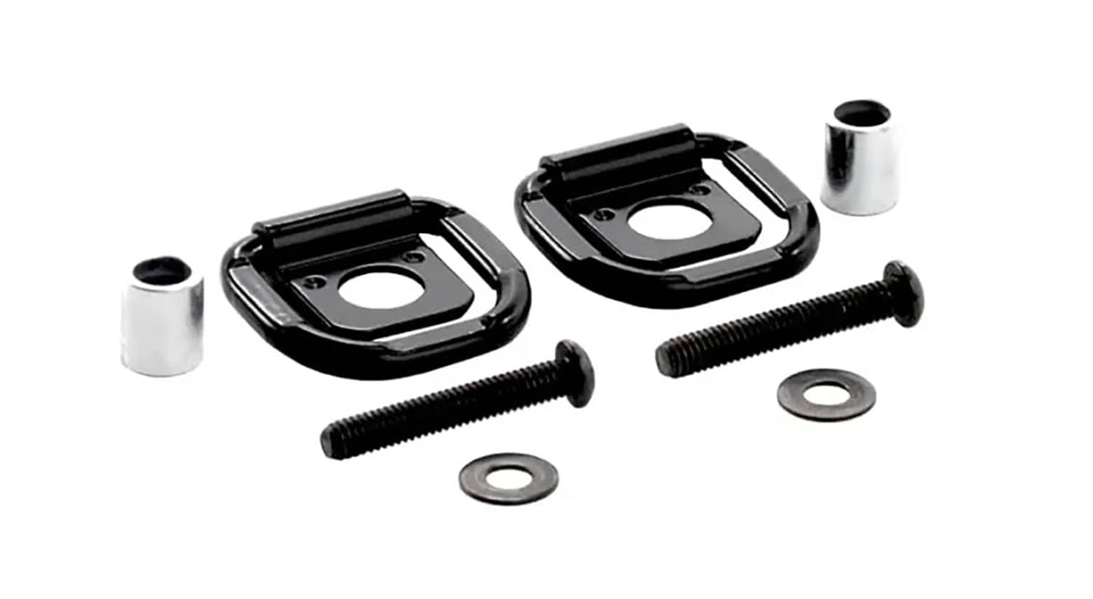 BLACK D-RING TIE DOWNS (2 PER PACK)