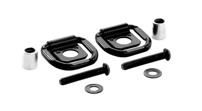 BLACK D-RING TIE DOWNS (2 PER PACK)