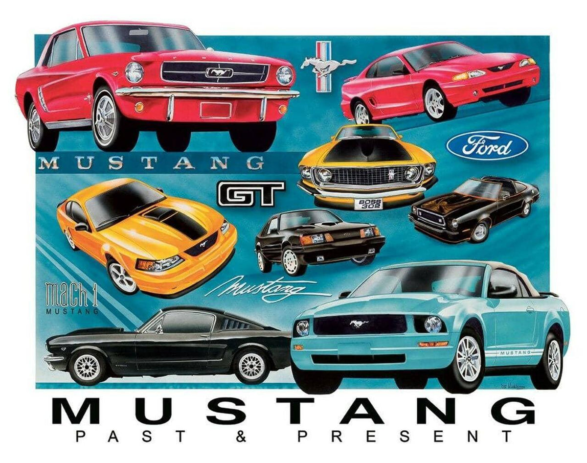 TIN SIGN MUSTANG CHRONOL