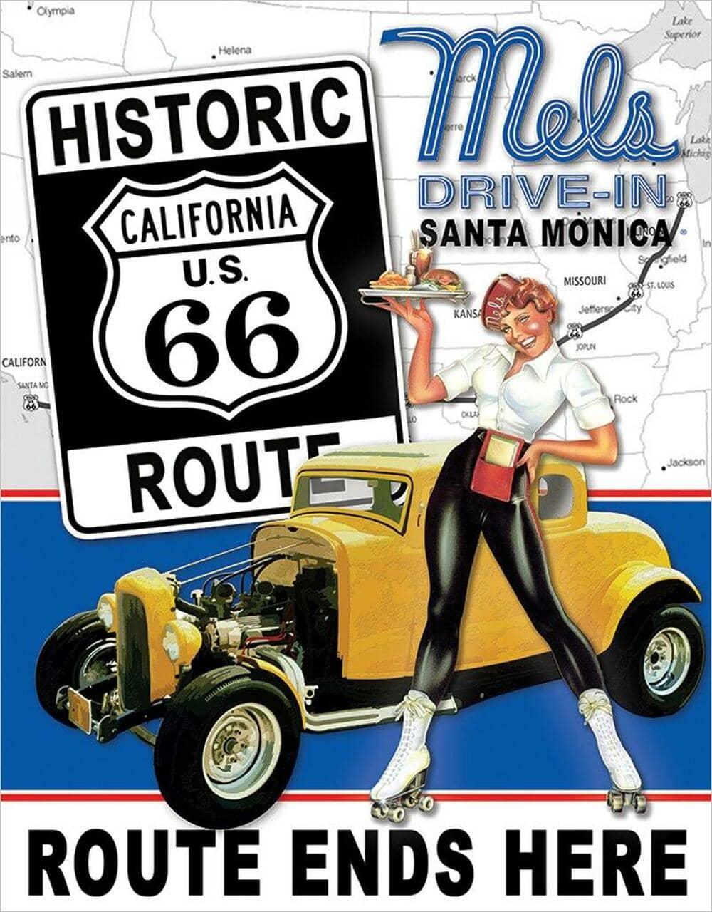 TIN SIGN MELS DRIVE-IN