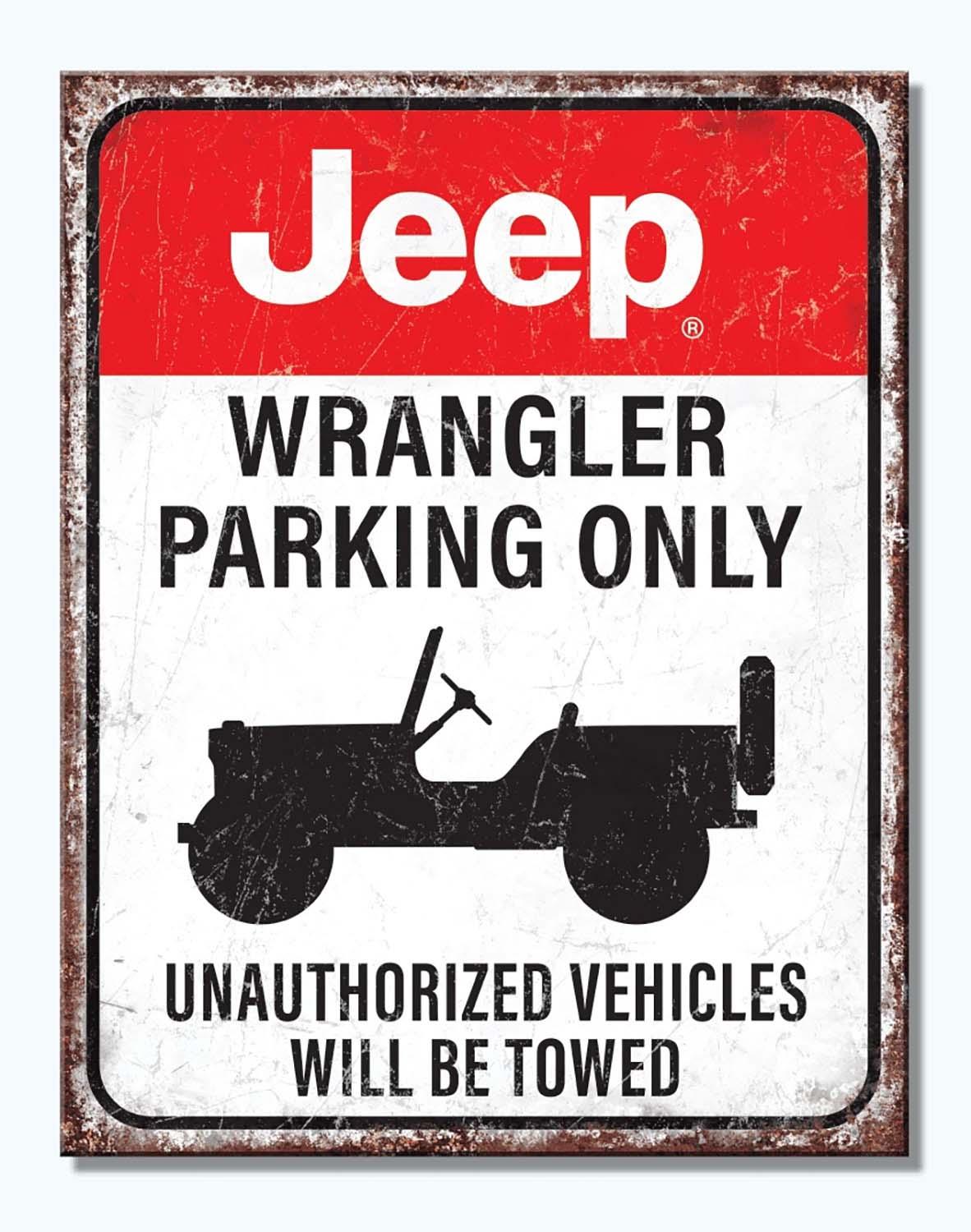 TIN SIGN | JEEP PARKING