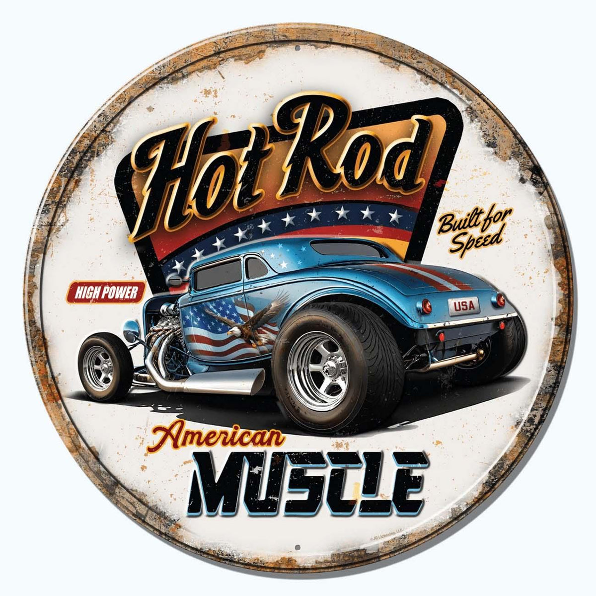 JQ AMERICAN MUSCLE | FULLY EMBOSSED STEEL