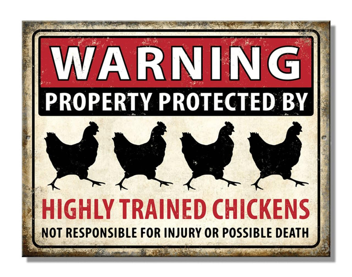 WARNING CHICKENS