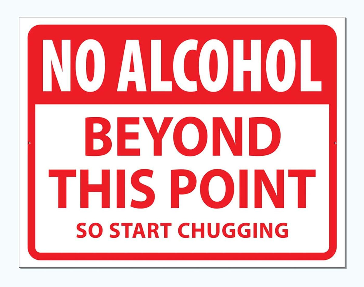 TIN SIGN | SH NO ALCOHOL