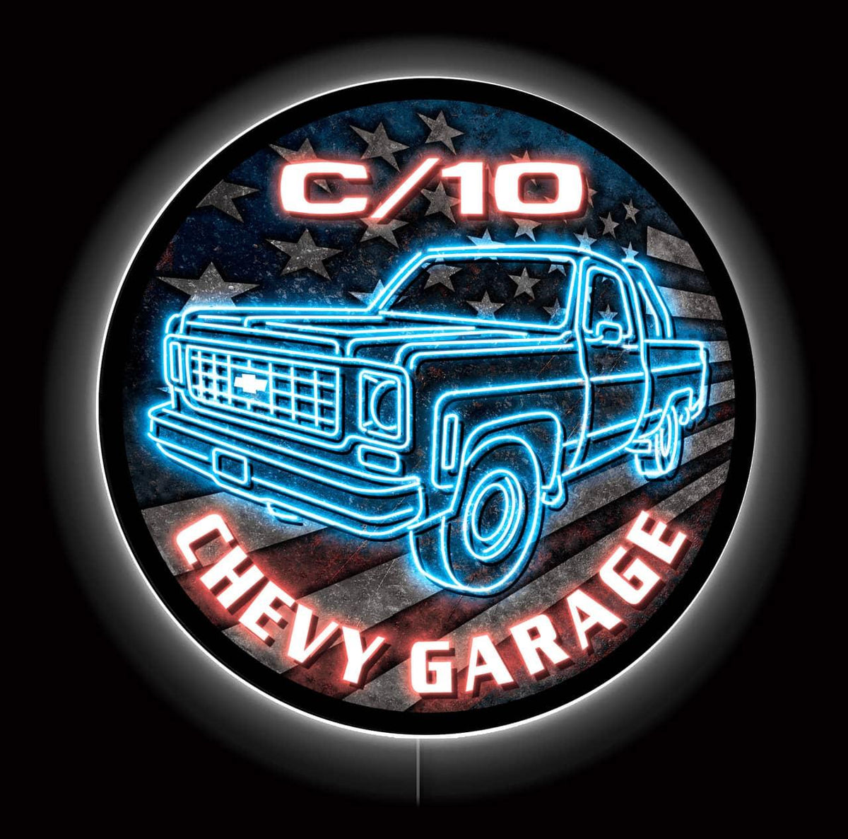 23" LED - CHEVY C10 FLAG