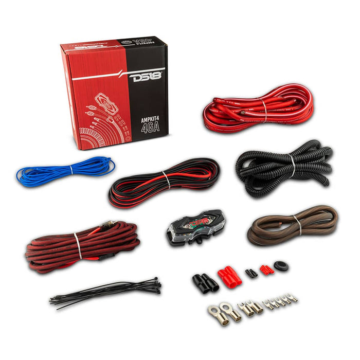 4-GA AMP INSTALLATION KIT | RED