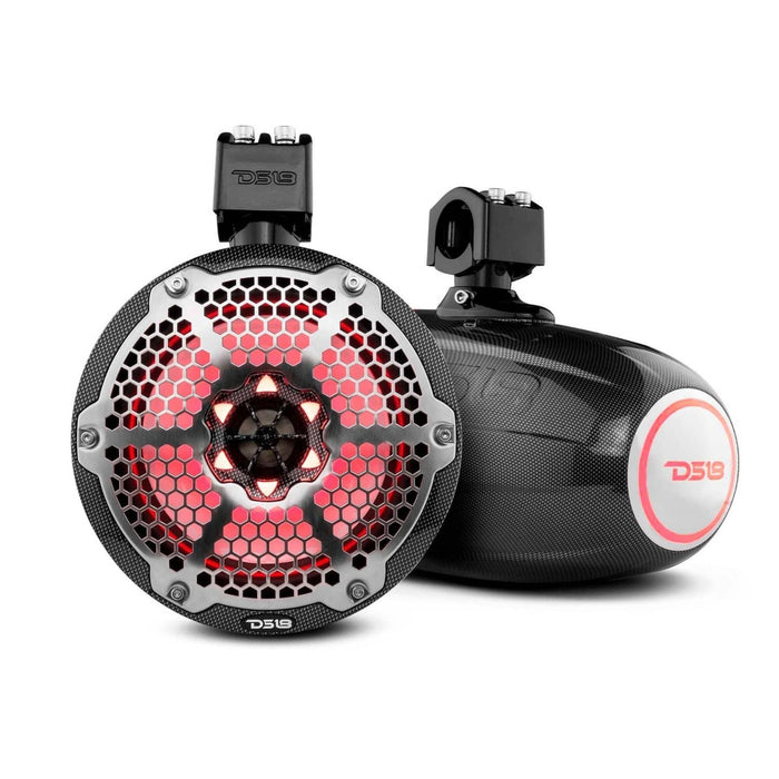 8" SPEAKERS | 375 WATTS RMS | RGB LED LIGHTS | BLACK CARBON FIBER