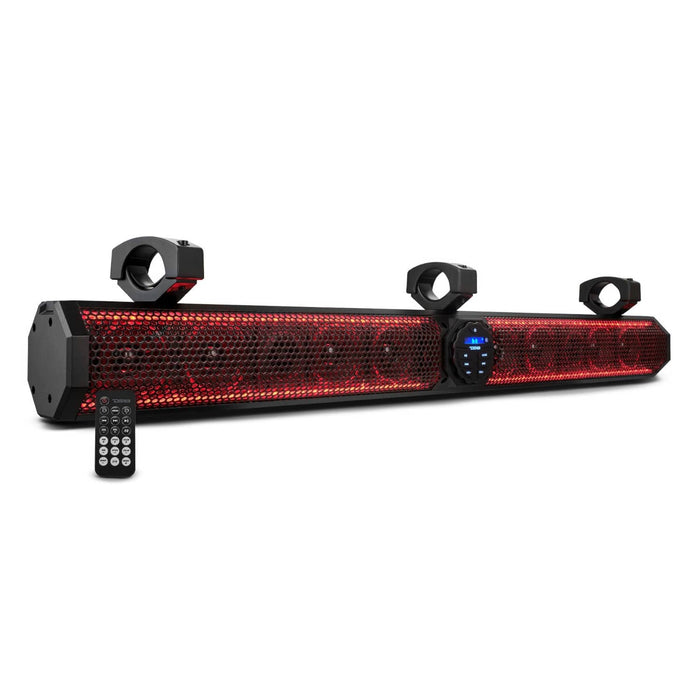 37" SOUNDBAR | 10 SPEAKERS | AMPLIFIED | BLUETOOTH | RGB LIGHTNING | 100 WATTS RMS