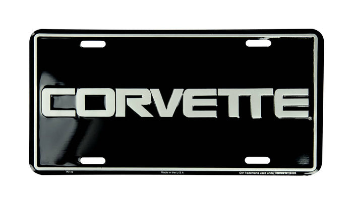 CORVETTE LICENSE PLATE