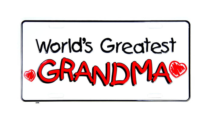 LIC.PLATE WORLD'S GREATEST GRANDMA
