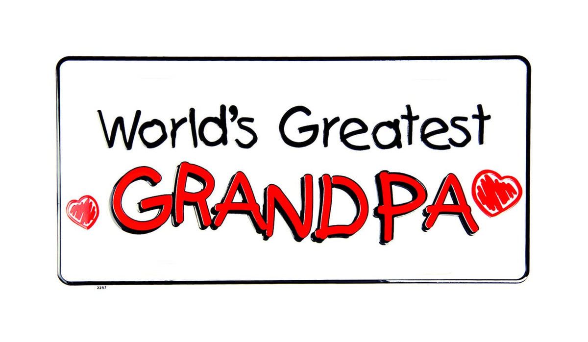LIC.PLATE WORLD'S GREATEST GRANDPA