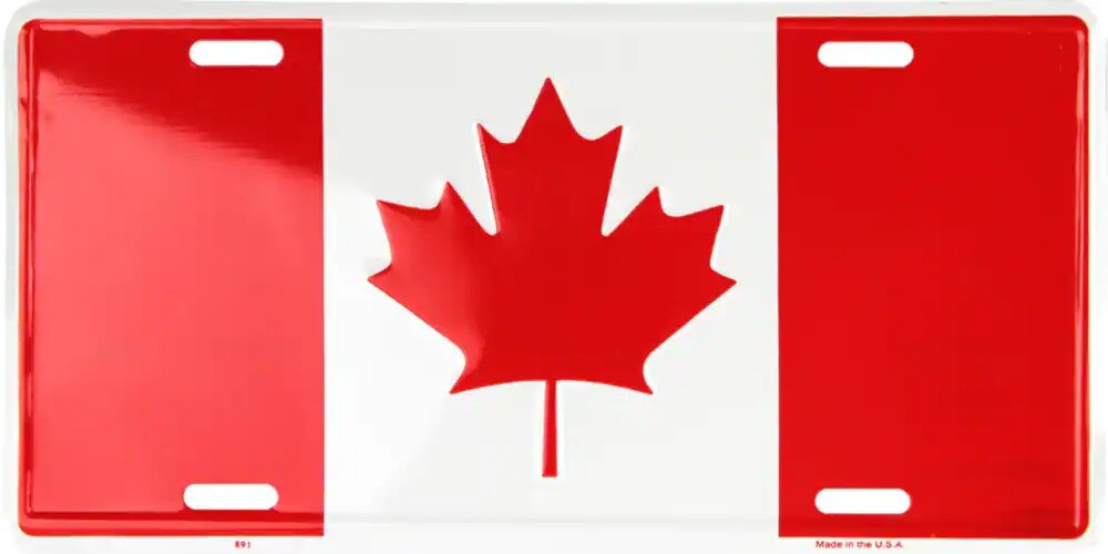 LIC.PLATE CANADA FLAG