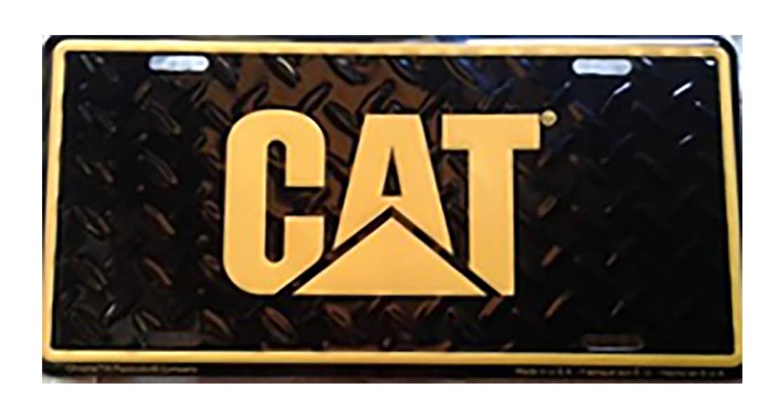LIC. PLATE CAT ALUMINUM