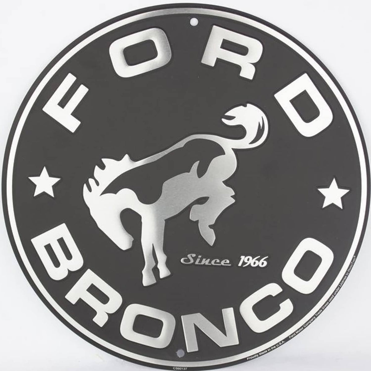 FORD BRONCO CIRCLE SIGN