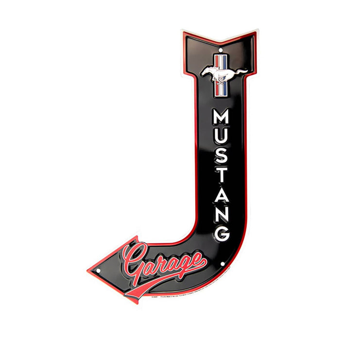MUSTANG GARAGE J ARROW SIGN