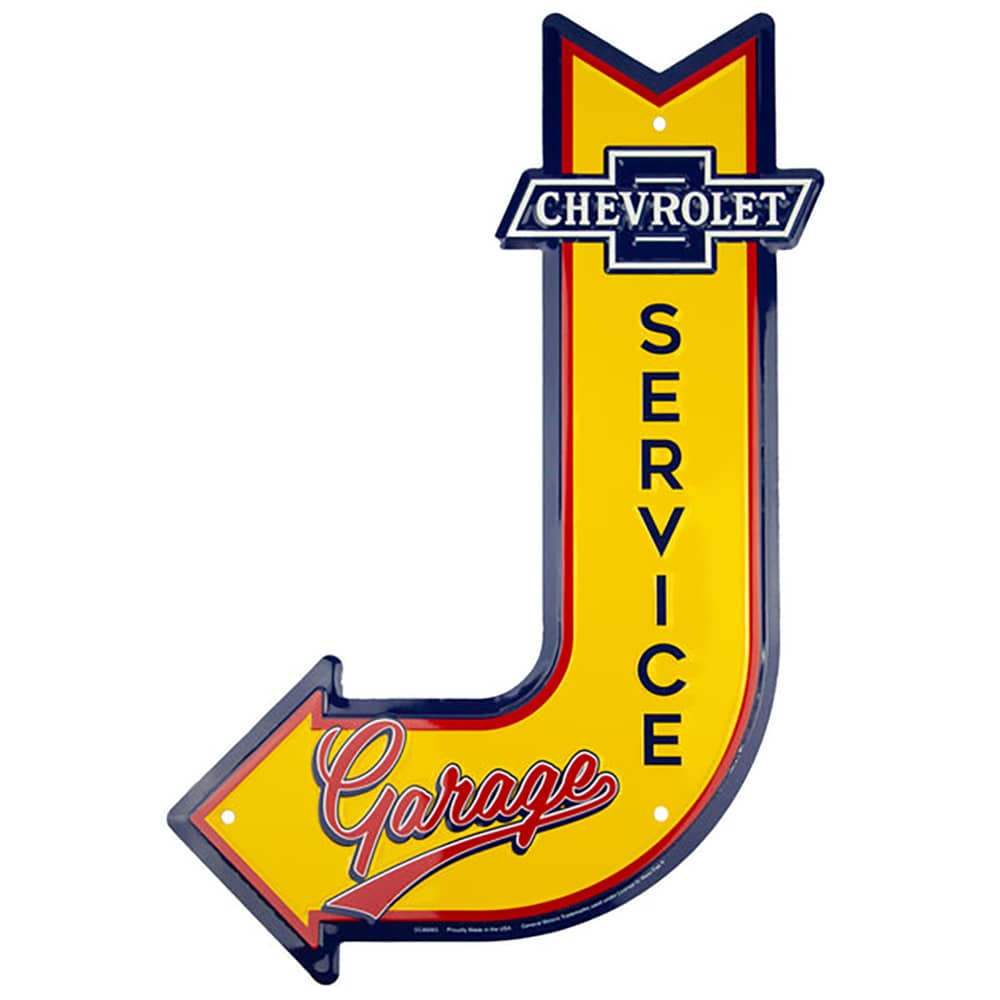 CHEVROLET SERVICE GARAGE J ARROW DIE CUT