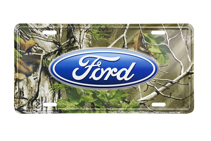LIC.PLATE FORD REAL TREE CAMOUFLAGE