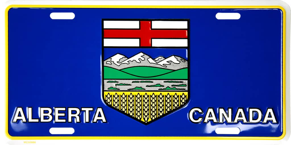 LICENSE PLATE ALBERTA - CANADA