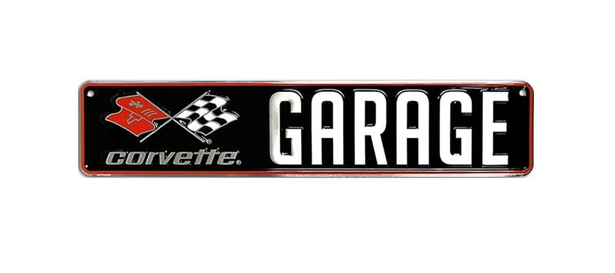 CORVETTE GARAGE MINI STREET SIGN