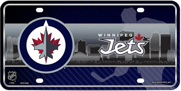 LICENSE PLATE WINNIPEG JETS