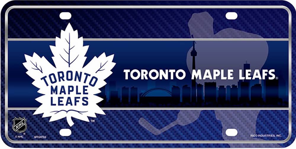 LIC.PLATE MAPLE LEAFS