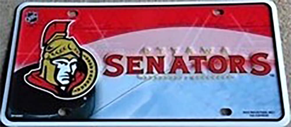 LICENSE PLATE OTTAWA SENATORS