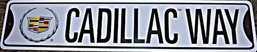 CADILLAC WAY STREET SIGN