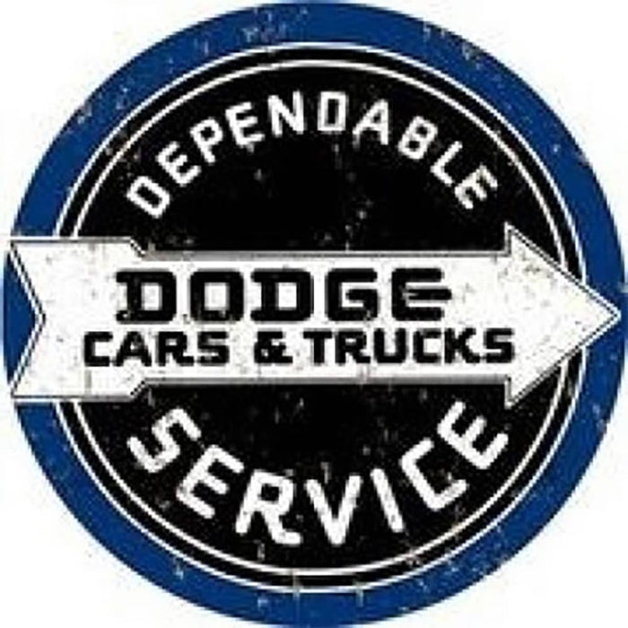 TIN SIGN DODGE DEPENDABLE SERVICE