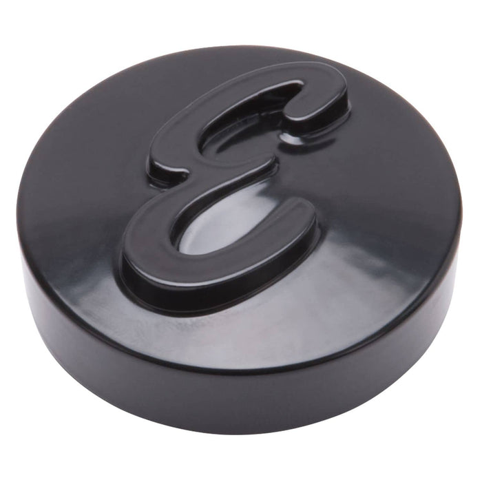 E LOGO BLACK ROUND NUT