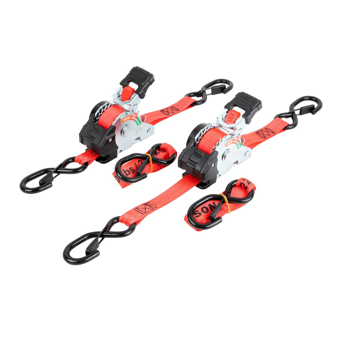 1" X 10' SELF TENSIONING RE-TRACTABLE RATCHET STRAP