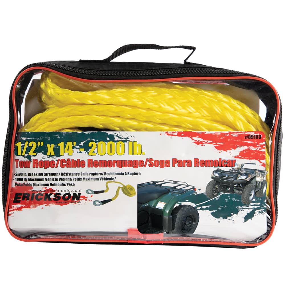 1/2" X 14" 2000 LB TOW ROPE W/CARRYING CASE