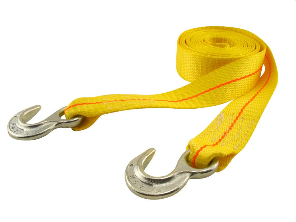 TOW STRAP 2"X15'/HOOKS