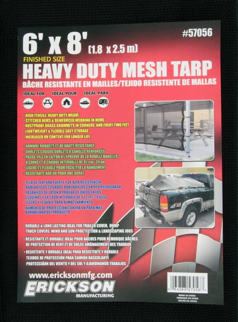 6'X8' WEATHER MESH TARP
