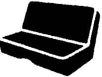 BENCH REAR SEAT COVER 02-08 DODGE RAM 1500/2500/3500 QUAD CAB