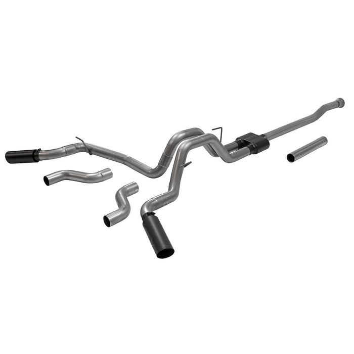 CAT-BACK DUAL EXHAUST W/BLACK TIPS 21-26 F150 2.7/3.5/5.0L