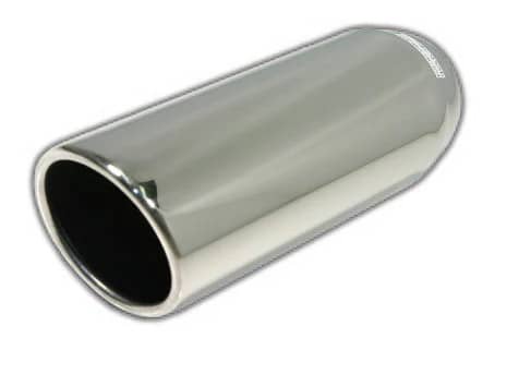 ROLLED ANGLE CUT STAINLESS EXHAUST TIP 4"X5"X15"