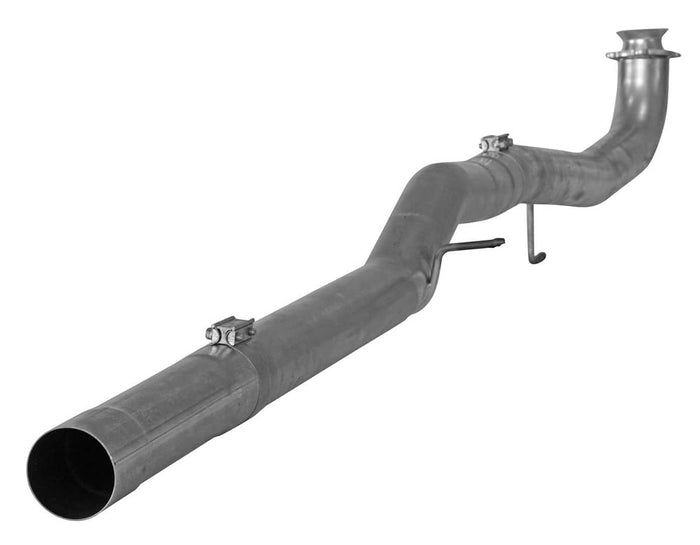 4" SS CAT & DPF RACE PIPES W/O MUFFLER 17-23 SILVERADO/SIERRA 2500/3500HD 6.6L DURAMAX L5P