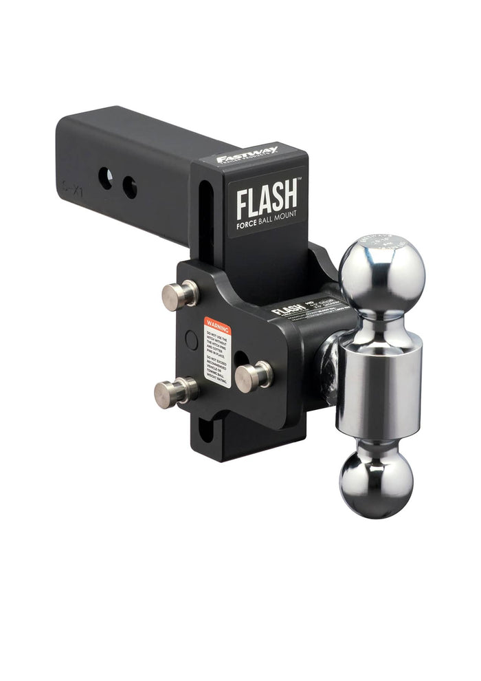 FLASH FORCE BALL MOUNT | 3" DROP | 2" RECEIVER | DUAL HITCH BALL