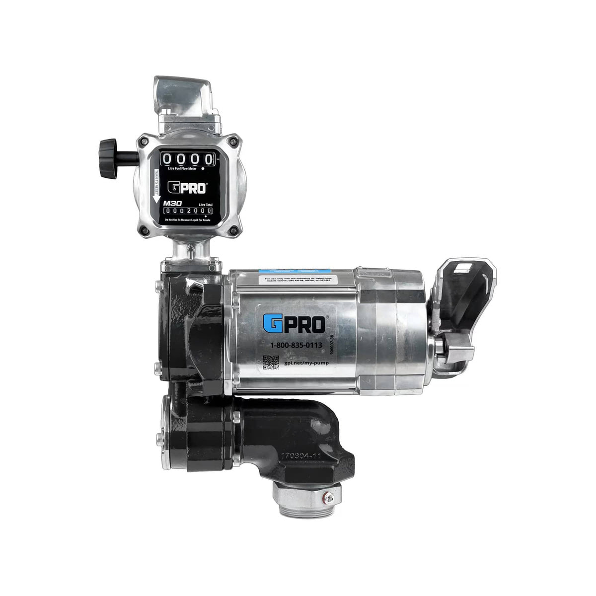 GPRO 20 GPM 115V FUEL TRANSFER PUMP WITH 5-30 GPM FUEL METER