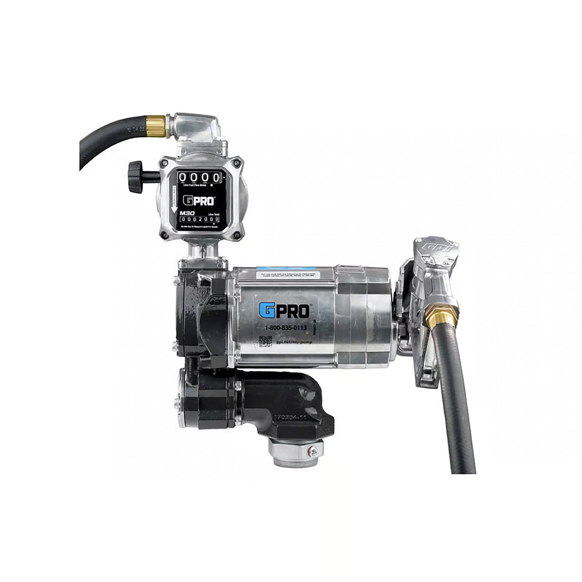 GPRO 20 GPM 115V FUEL TRANSFER PUMP WITH 5-30 GPM FUEL METER